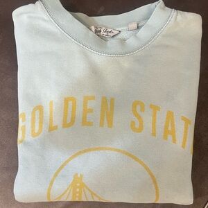 Size S Women’s Junk Food Los Angeles Golden State crewneck Sweatshirt green mint